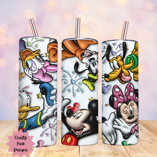 Inflated Disney Characters 20oz Tumbler