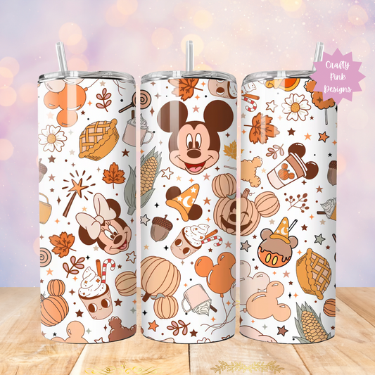 Autumn Mickey And Minnie 20oz Tumbler