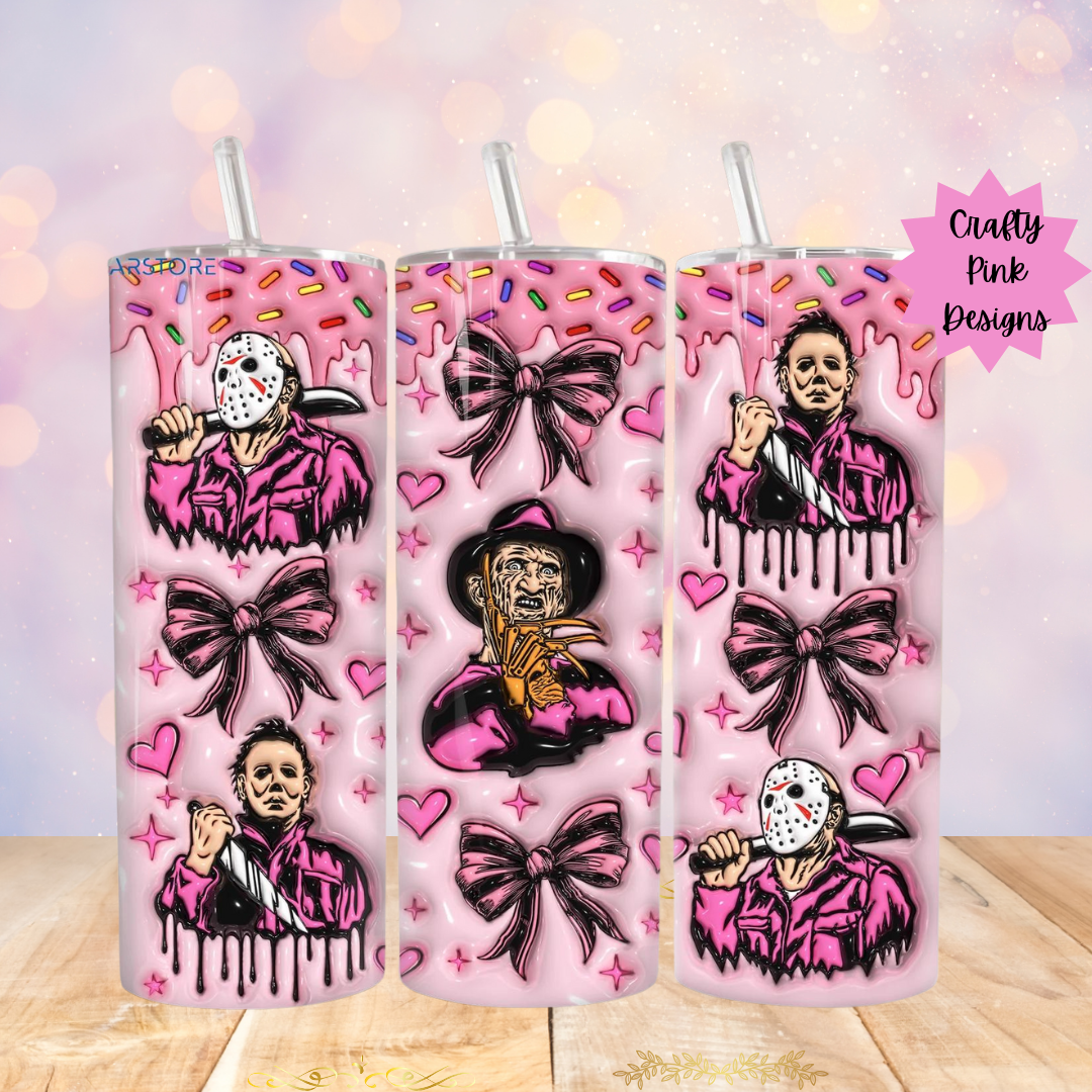 Pink Horror Favs 20oz Tumbler