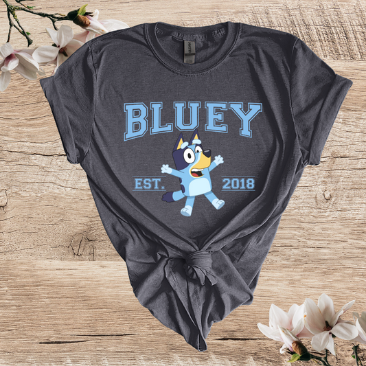 Bluey Est. 2018 Crewneck Unisex T-Shirt