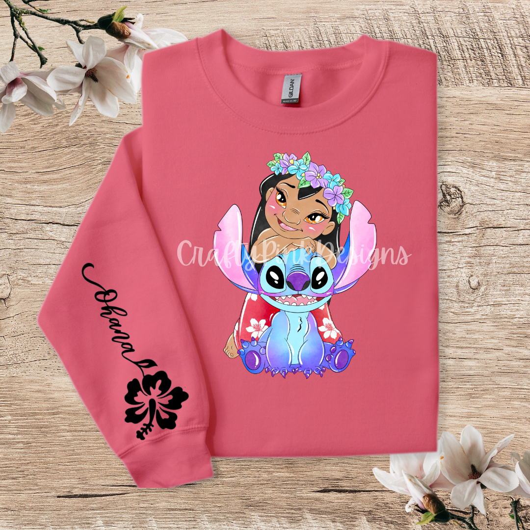 Ohana Crewneck Pullover Sweatshirt