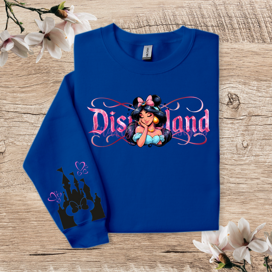 Jasmine Disneyland Crewneck Pullover Sweatshirt