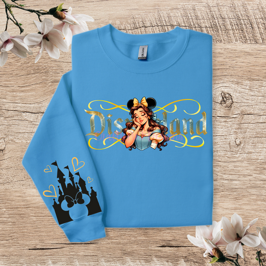 Belle Disneyland Crewneck Pullover Sweatshirt