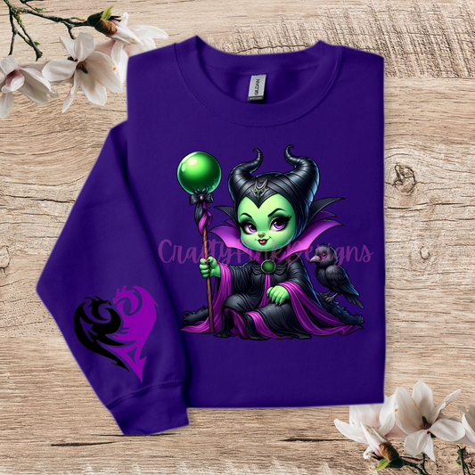 Baby Maleficent Crewneck Pullover Sweatshirt