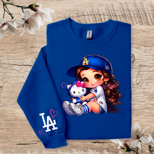 Baby Belle Go Blue Crewneck Pullover Sweatshirt