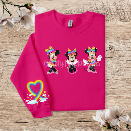 Minnie Pride Crewneck Pullover Sweatshirt