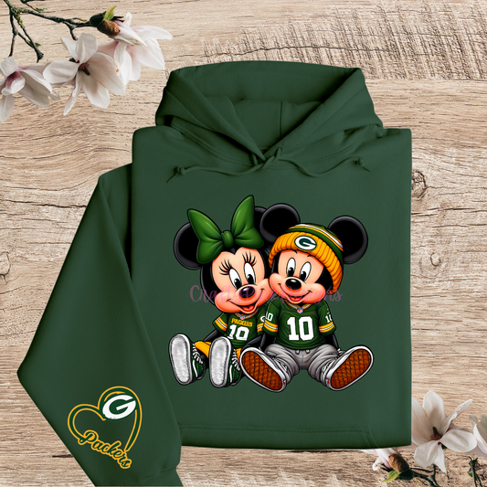 M&M Love For Green Bay Pullover Hoodie