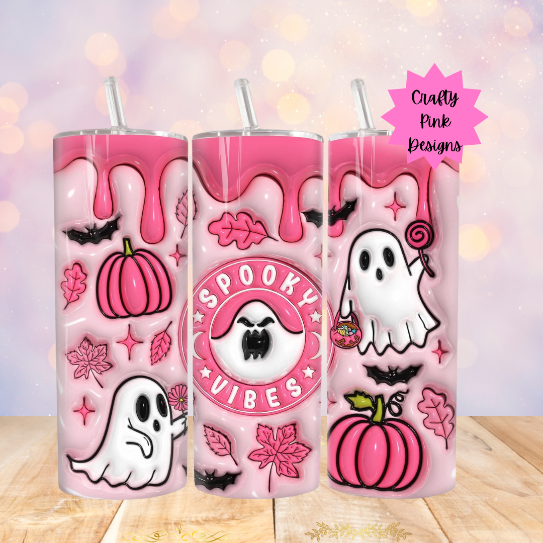 Pink Spooky Vibe 20oz Tumbler