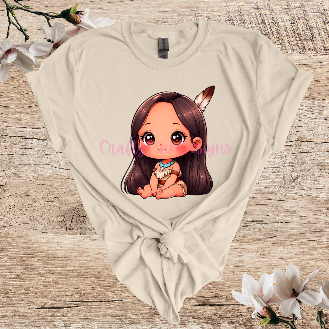 Baby Pocahontas Crewneck Unisex T-Shirt