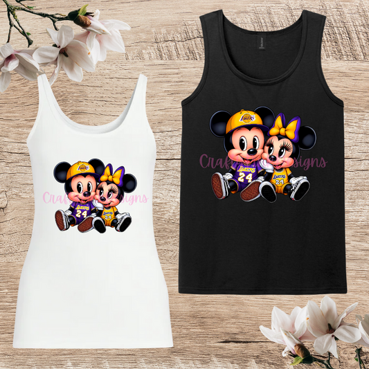 M&M Love For Lakers Tank Top