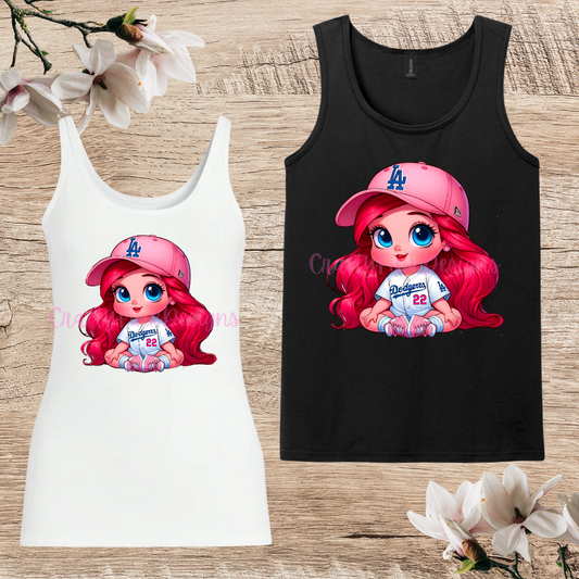 Baby Ariel Go Pink Tank Top