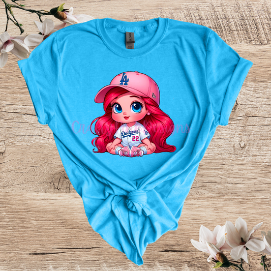 Baby Ariel Go Pink Crewneck Unisex T-Shirt