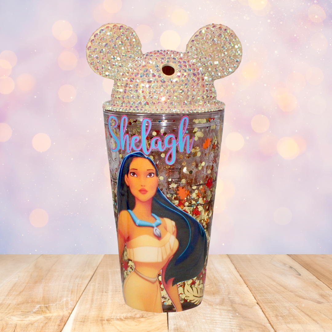 Tribal Princess Snow Globe Tumbler