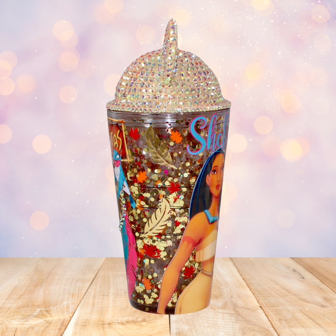 Tribal Princess Snow Globe Tumbler