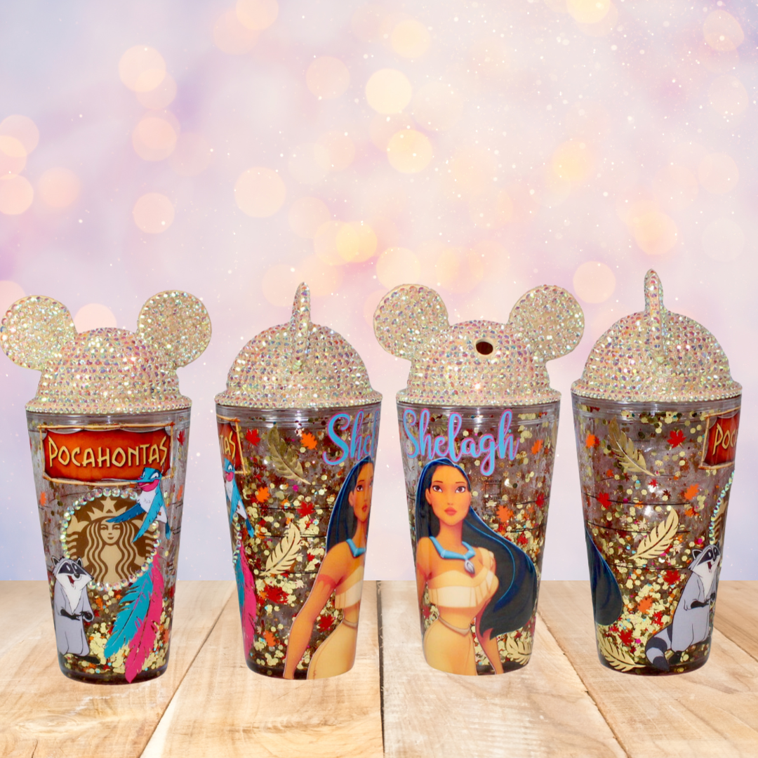 Tribal Princess Snow Globe Tumbler