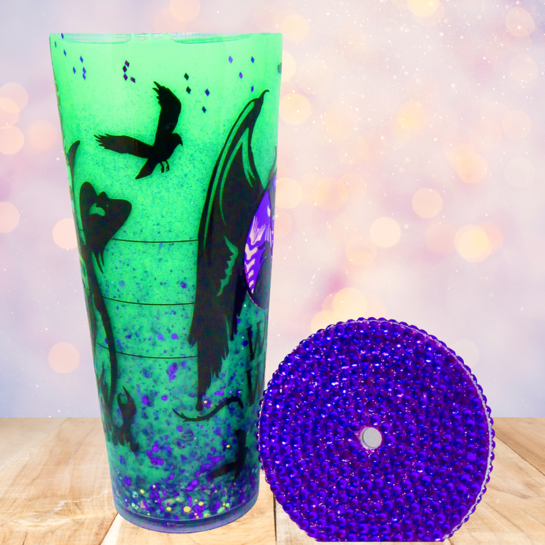 Maleficent Snow globe Tumbler