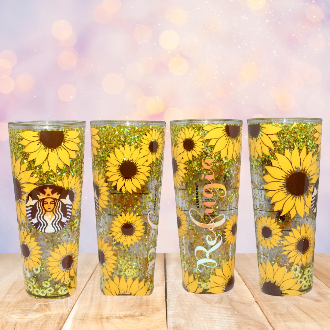 Sunflower Snow Globe Tumbler