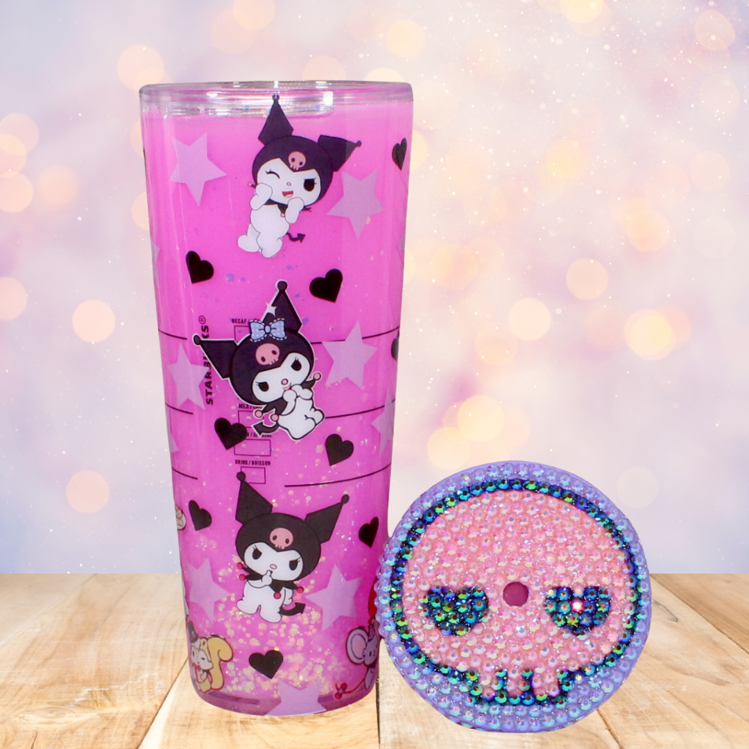 Kuromi Kat Snow Globe Tumbler