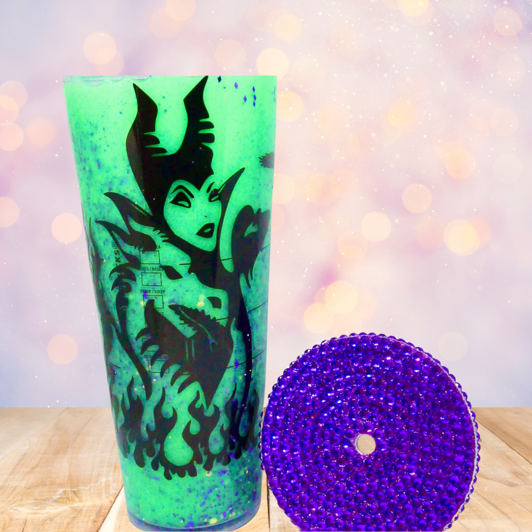 Maleficent Snow globe Tumbler