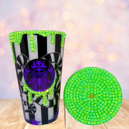 BeetleJuice BeetleJuice Shh Snow Globe Tumbler