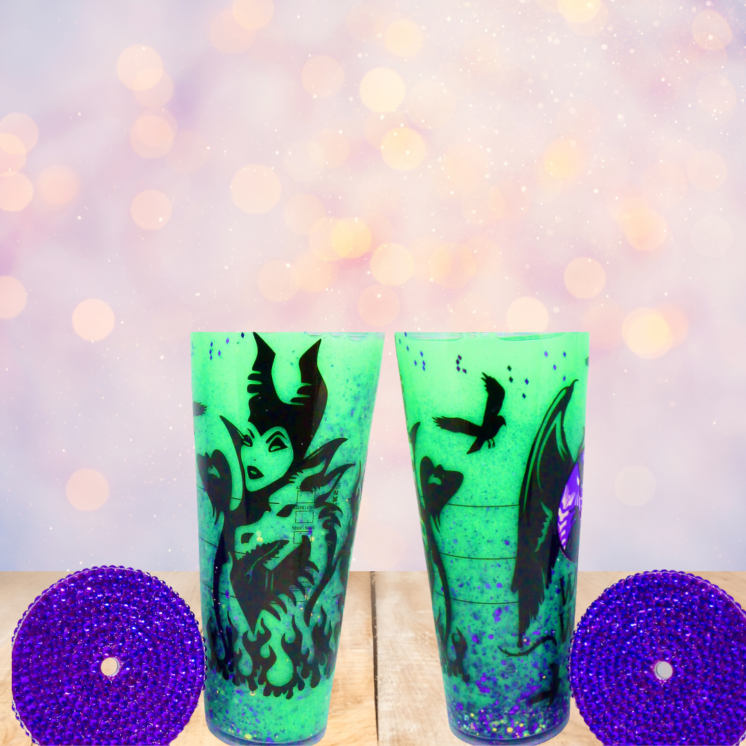 Maleficent Snow globe Tumbler