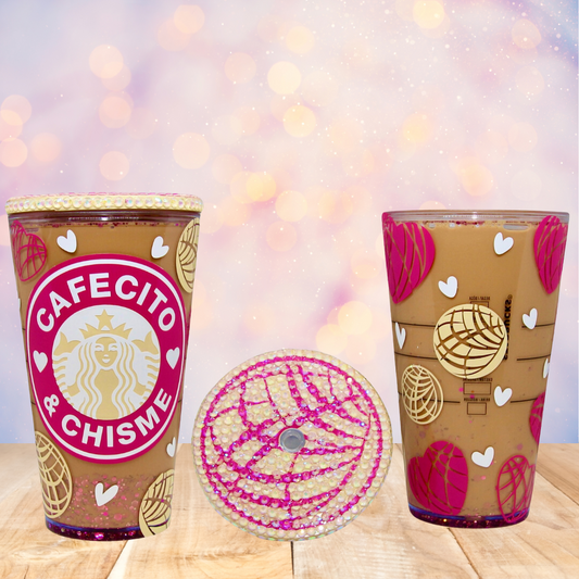 Cafecito Y Chisme Snow Globe Tumbler