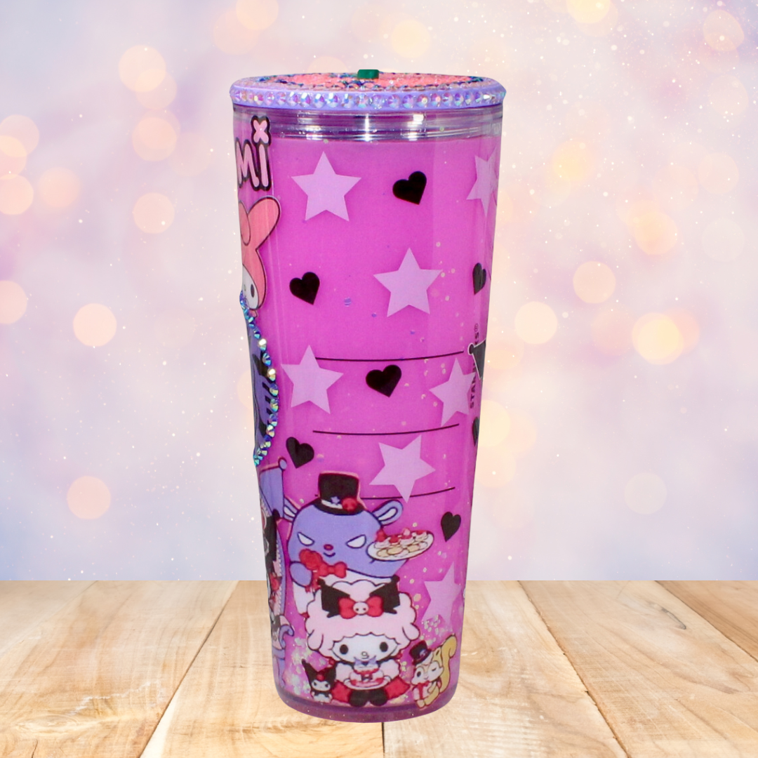 Kuromi Kat Snow Globe Tumbler