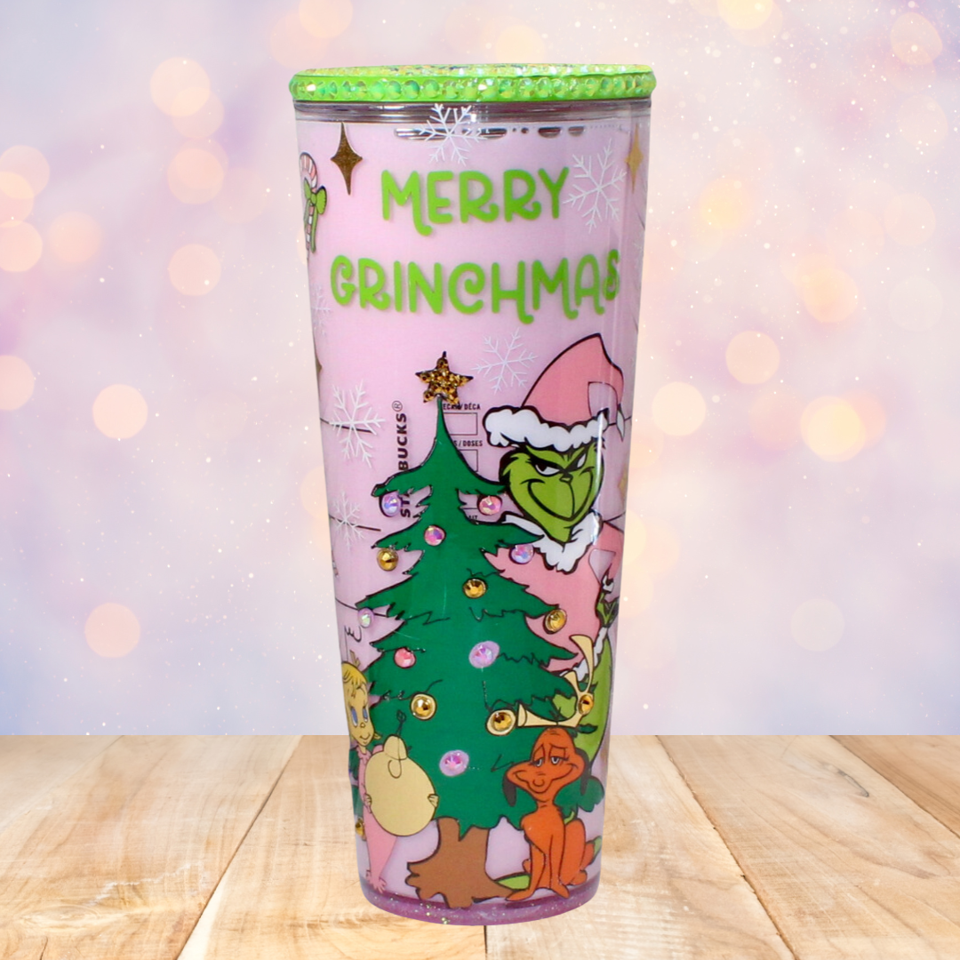 Pinkmas Snow Globe Tumbler