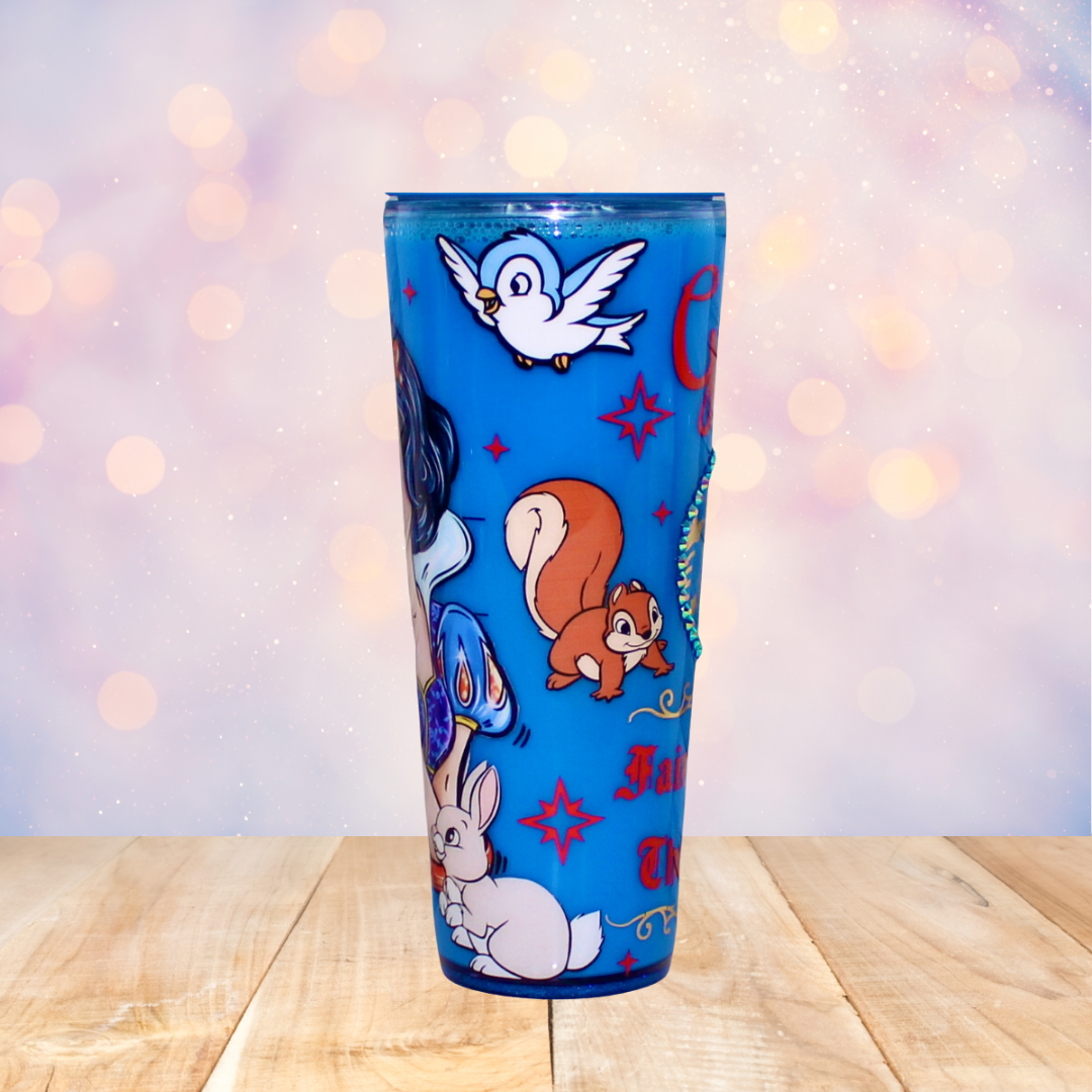 Fairest Of Them All Snow Globe Tumbler