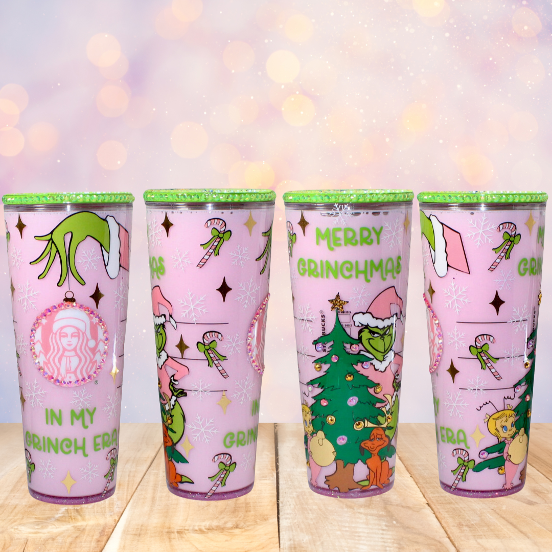 Pinkmas Snow Globe Tumbler