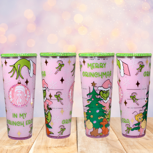 Pinkmas Snow Globe Tumbler