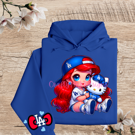 Baby Ariel Go Blue Pullover Hoodie